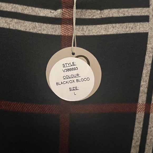 NWT Apricot Wavy Plaid Swing Sweater Dress Size L - Picture 6 of 6